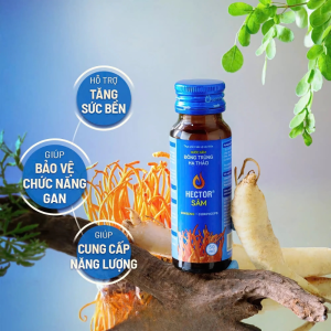 Nước đông trùng hạ thảo màu xanh